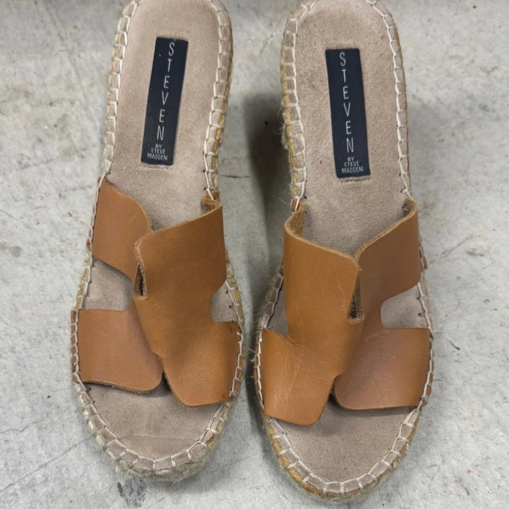 Steven by Steve Madden Brown Espadrille Sandals